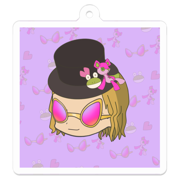 アクリルキーホルダー - 50 x 50 (mm)