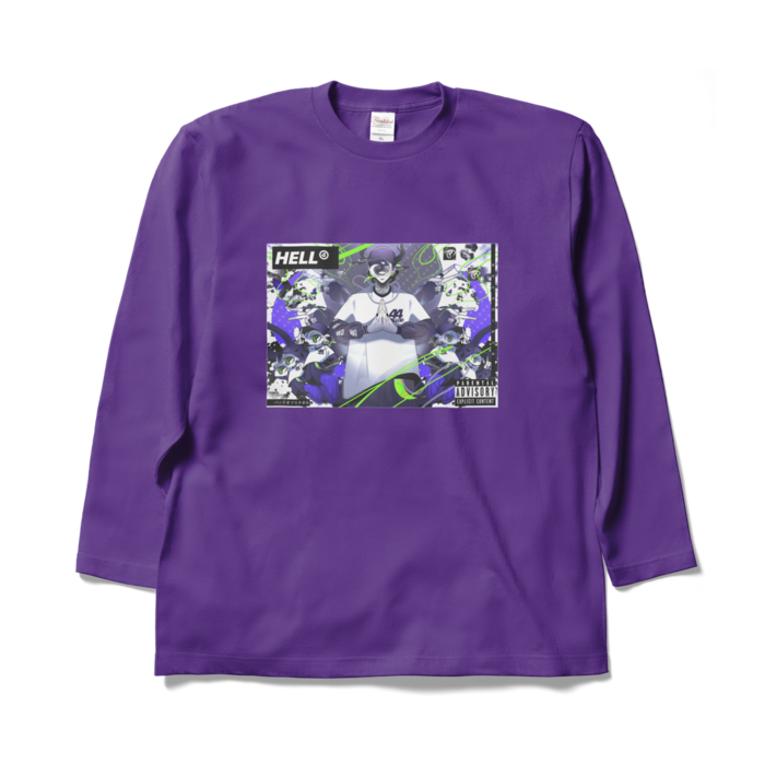 ロングスリーブTシャツ - XL - パープル