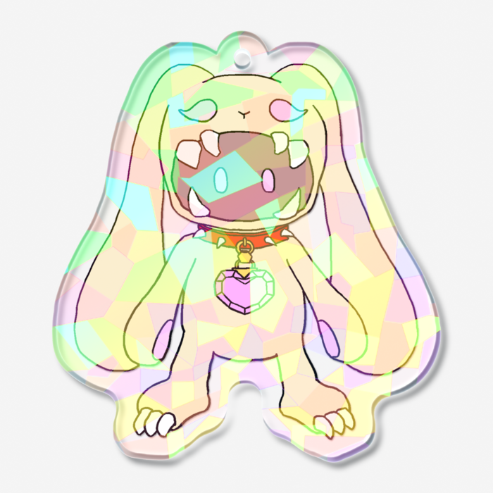 ホログラムアクリルキーホルダー - 50 × 50mm