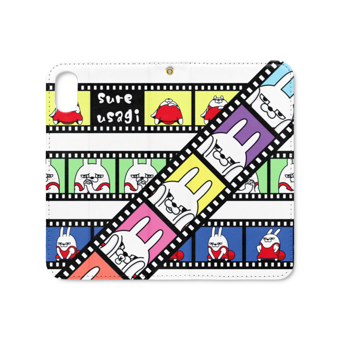 手帳型iPhoneケース(ベルトなし) - iPhone XS / X - ストラップ穴 あり