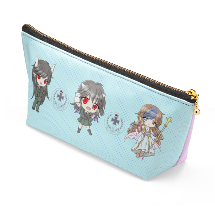 ポーチ - 長さ21.5cm / 高さ10cm - ブラック