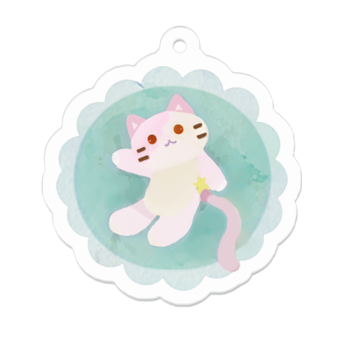 アクリルキーホルダー - 50 x 50 (mm)