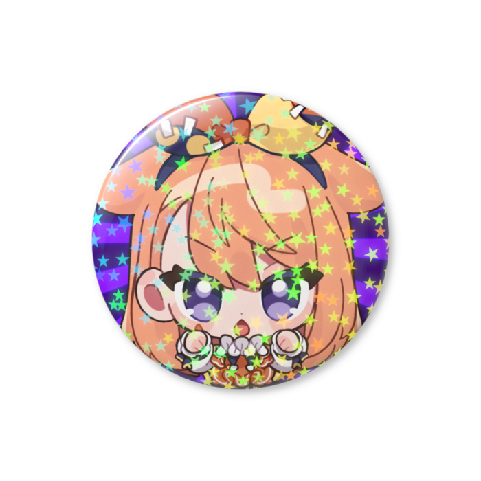 【ぴこんちゃん-A】ホログラム缶バッジ - 44mm