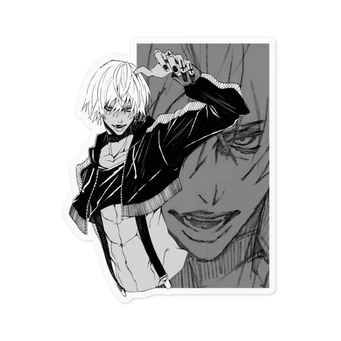 ステッカー - 100 x 100 (mm)ホワイト