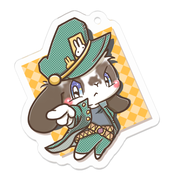 アクリルキーホルダー - 50 x 50 (mm)