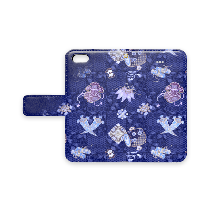 手帳型iPhoneケース - iPhone 5 / 5s / SE - ストラップ穴 あり