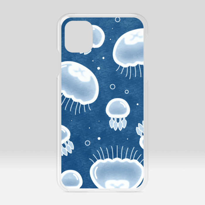 クリアiPhoneケース 青色 iPhone 11