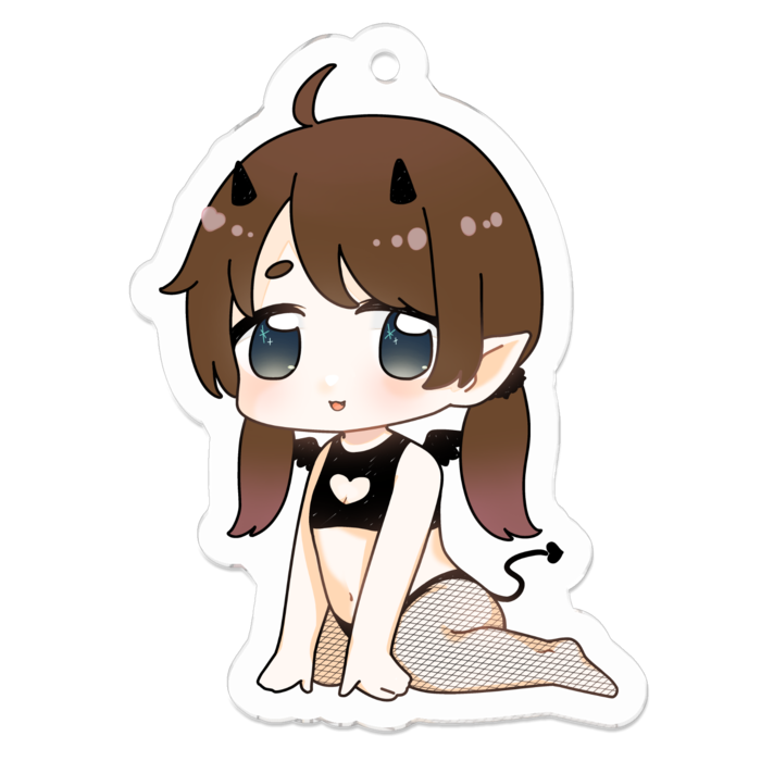 アクリルキーホルダー（コーティング） - 50 x 50 (mm)