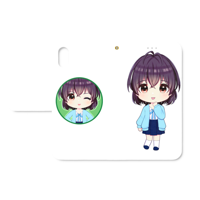 手帳型iPhoneケース - iPhone XS / X - ストラップ穴 あり