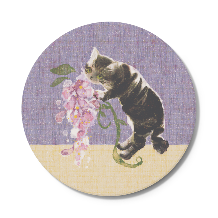 コースター紫 - 円形