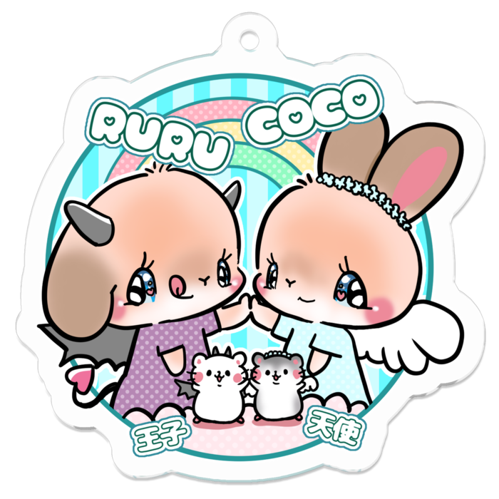 アクリルキーホルダー - 50 x 50 (mm)