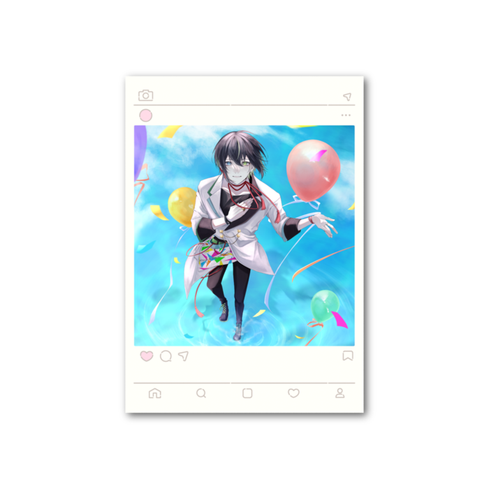 【フォト風カード - 縦 - 片面】全身