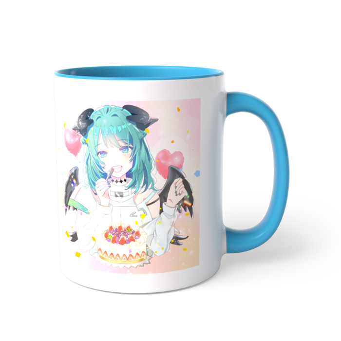 ツートンカラーマグカップ - 直径 8.2cm / 高さ 9.5cm