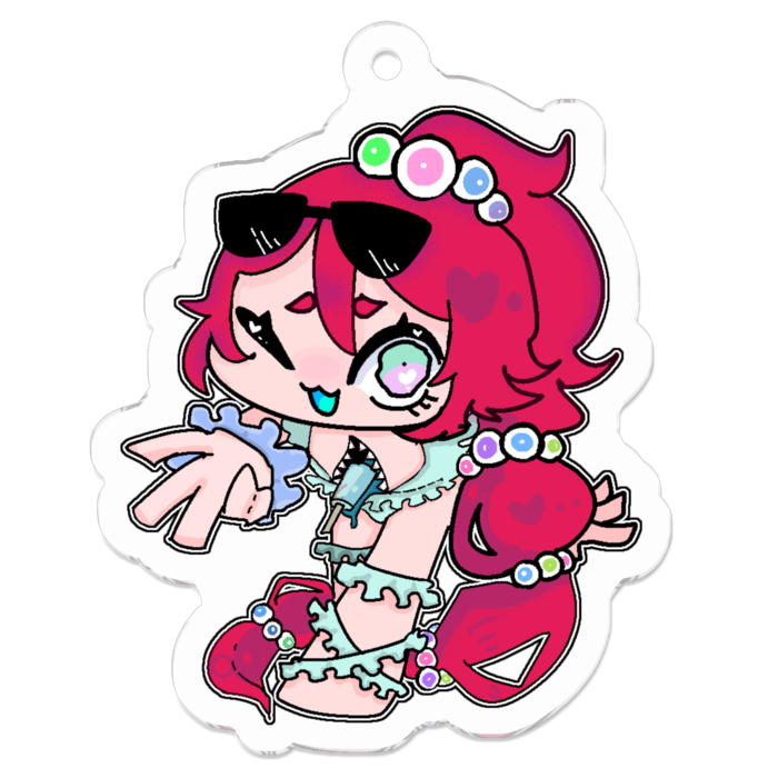 アクリルキーホルダー - 50 x 50 (mm)