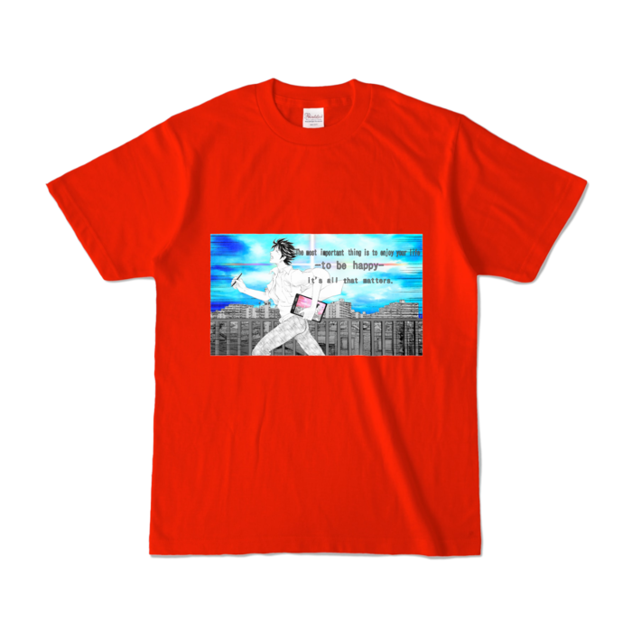 カラーTシャツ - S - レッド (濃色)