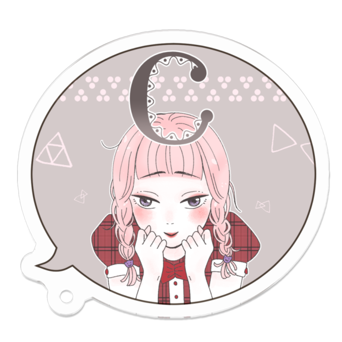 アクリルキーホルダー - 50 x 50 (mm)