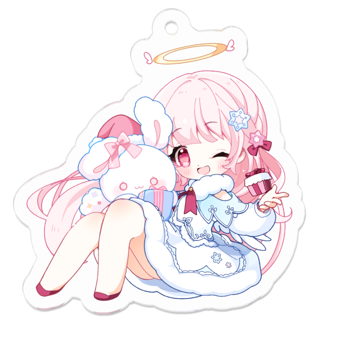 アクリルキーホルダー（コーティング） - 50 x 50 (mm)