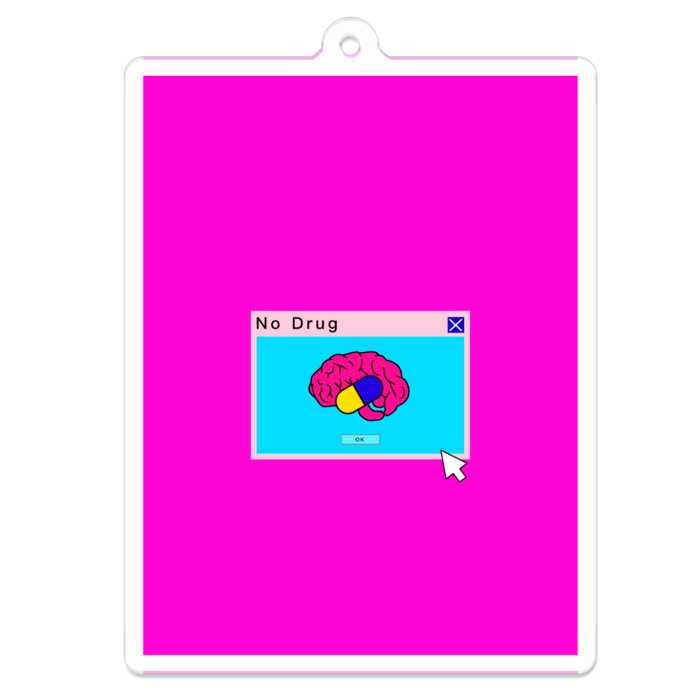 アクリルキーホルダー - 70 x 70 (mm)
