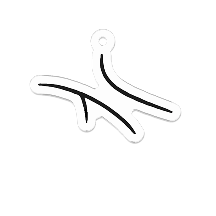 アクリルキーホルダー - 50 x 50 (mm)