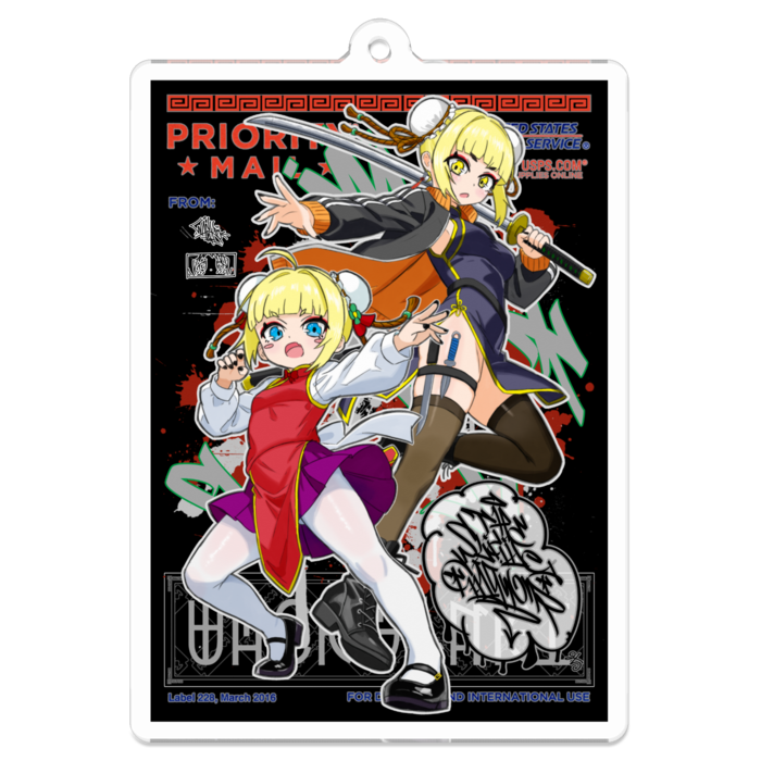 アクリルキーホルダー - 70 x 70 (mm)