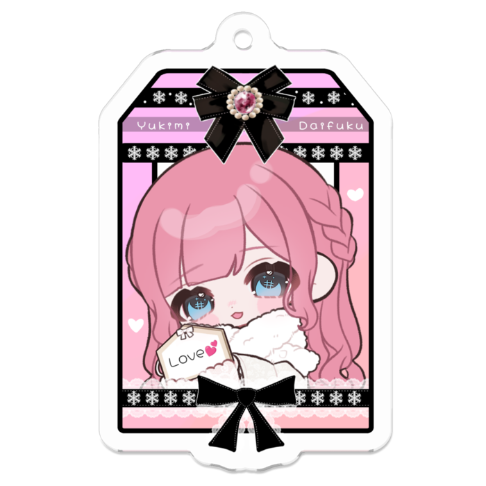 アクリルキーホルダー - 50 x 50 (mm)