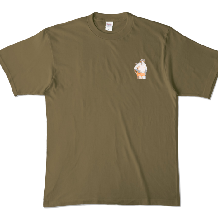 カラーTシャツ - XL - オリーブ (濃色)