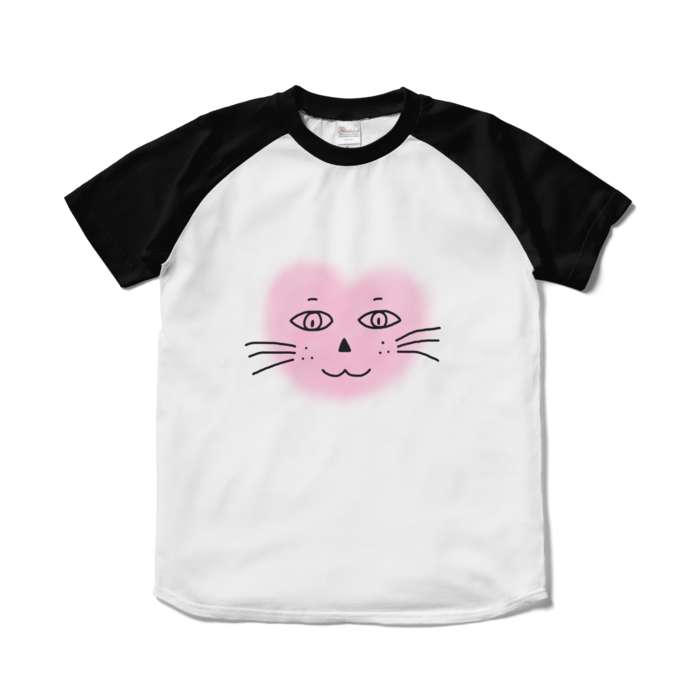 ラグランTシャツ - S - ホワイト×ブラック