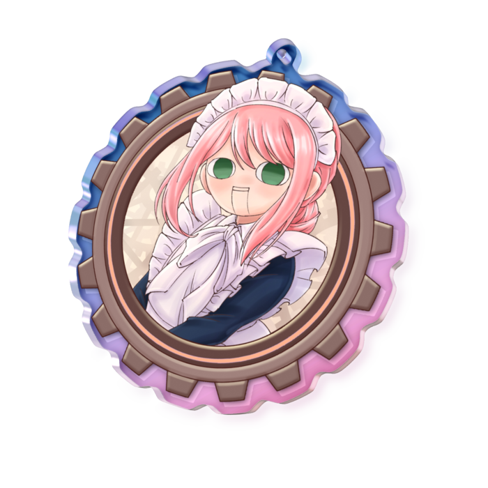 オーロラアクリルキーホルダー - 70 × 70mm