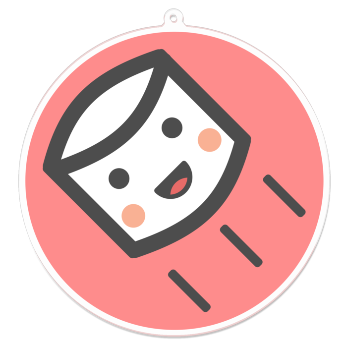 アクリルキーホルダー - 100 x 100 (mm)