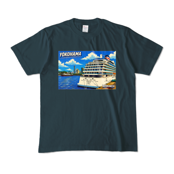 カラーTシャツ - M - デニム (濃色)