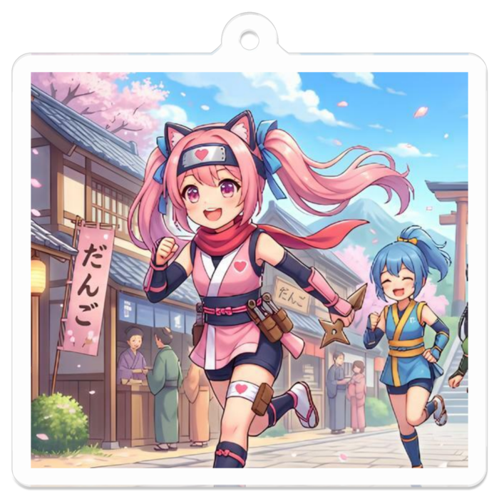 アクリルキーホルダー - 50 x 50 (mm)