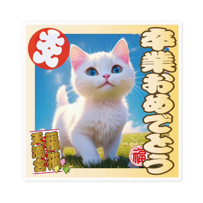 ステッカー - 100 x 100 (mm)