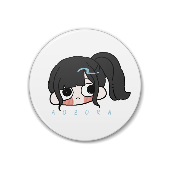 缶バッジ - あおにゃん