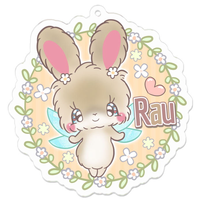 アクリルキーホルダー（コーティング） - 70 x 70 (mm)