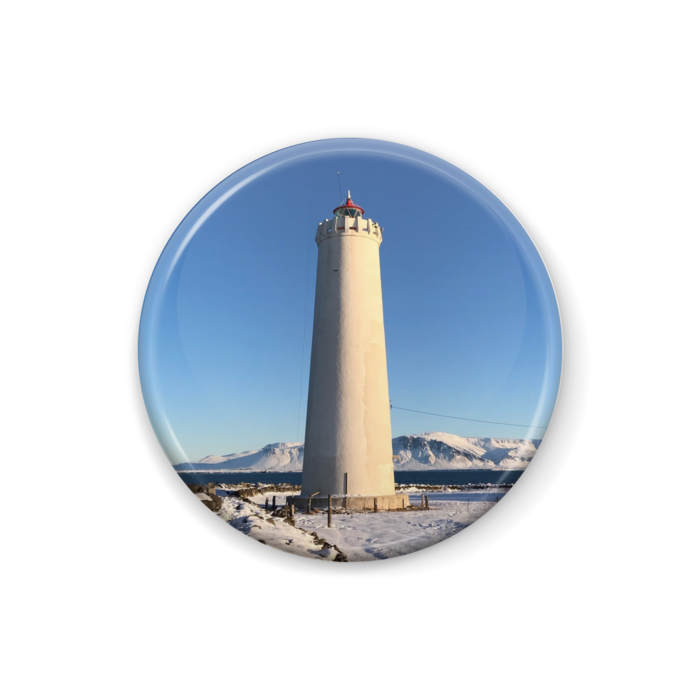 アイスランドの灯台 缶バッジ Todayisaday Booth