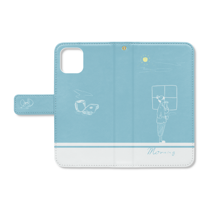 手帳型iPhoneケース - iPhone11 - ストラップ穴 あり