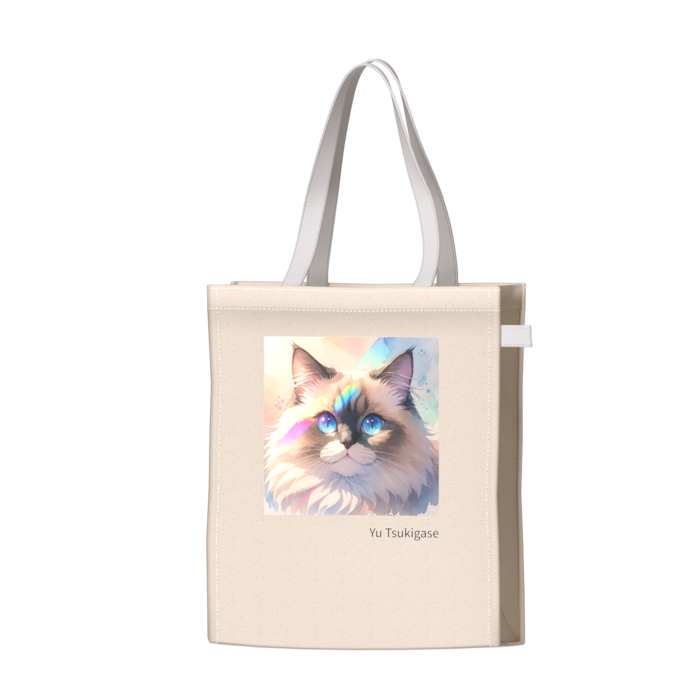 ツートンカラーバッグ - ホワイト - W34 × H41 × D14cm
