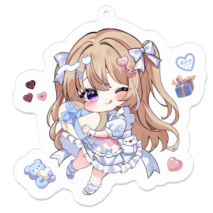 アクリルキーホルダー - 70 x 70 (mm)