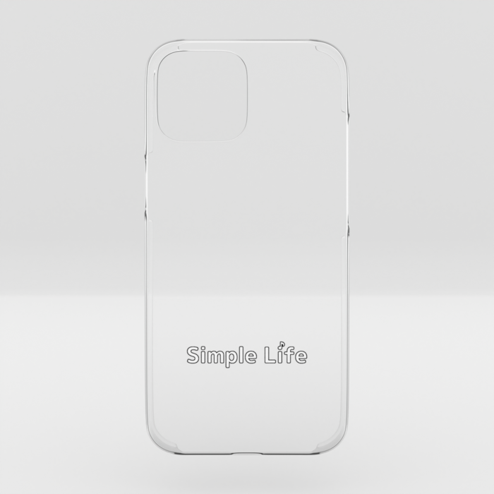 クリアiPhoneケースB　Simple Life♪　iPhone 15