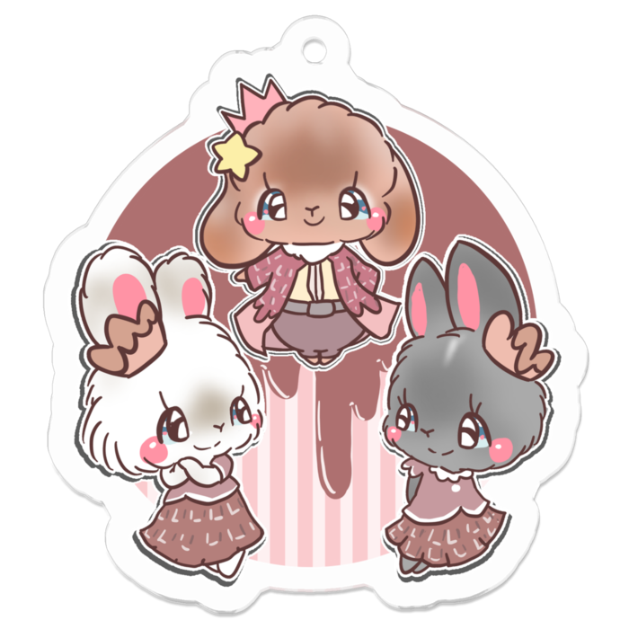 アクリルキーホルダー - 50 x 50 (mm)