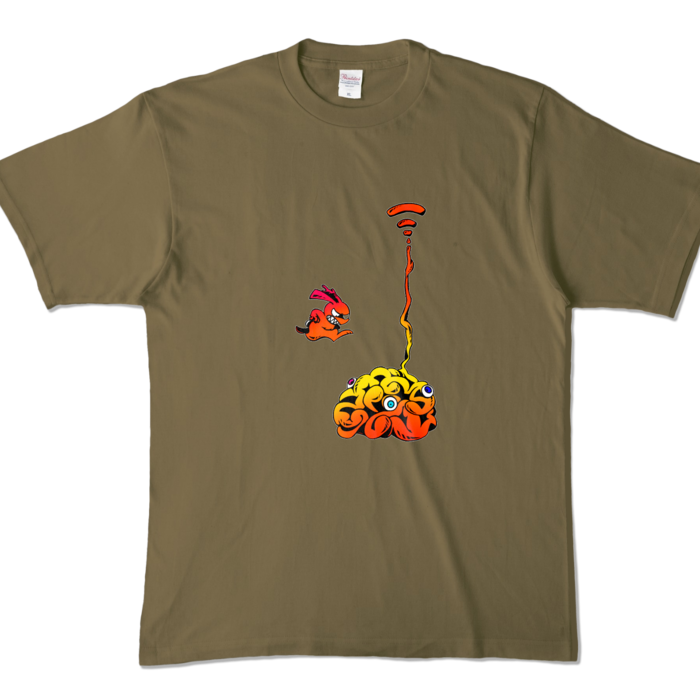 カラーTシャツ - XL - オリーブ (濃色)(1)