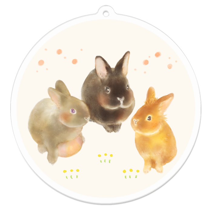 アクリルキーホルダー - 70 x 70 (mm)