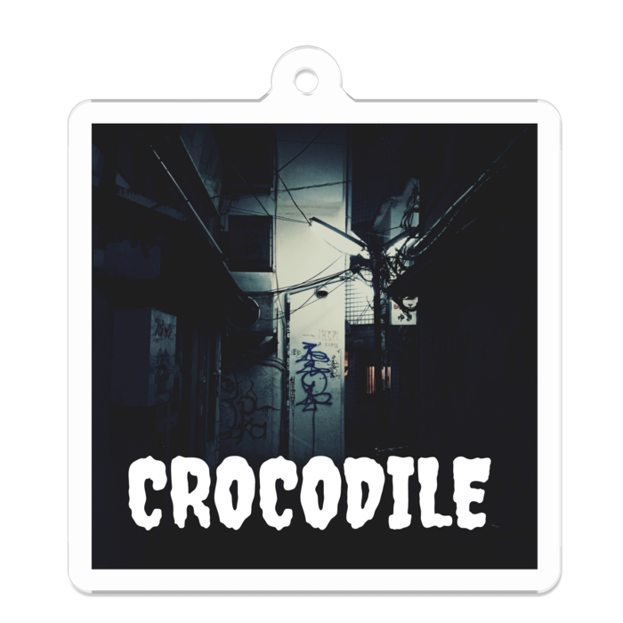 “NIGHT CROCODILE” アクリルキーホルダー - 50 x 50 (mm)