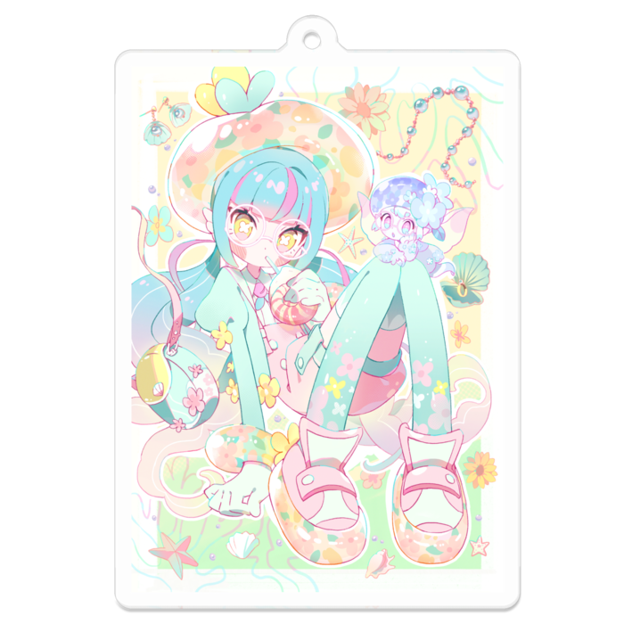 アクリルキーホルダー - 70 x 70 (mm)