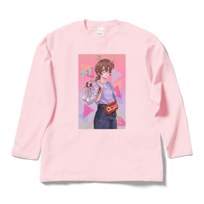 ロングスリーブTシャツ - L - ライトピンク