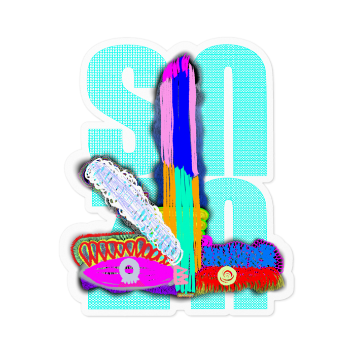 ステッカー - 100 x 100 (mm)