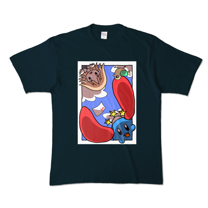 カラーTシャツ - XL - ネイビー (濃色)