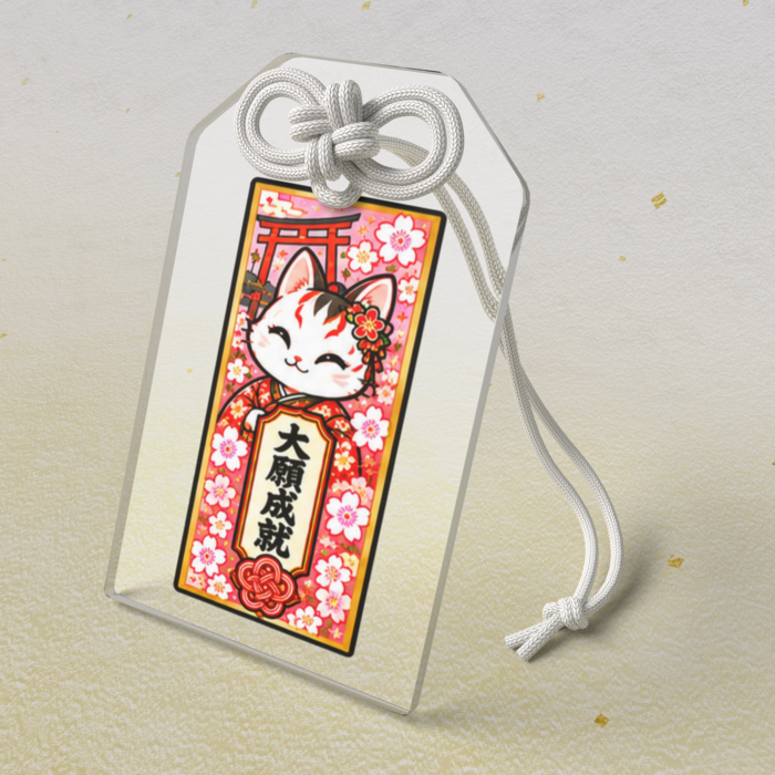 アクリルお守り - 50 × 80mm
