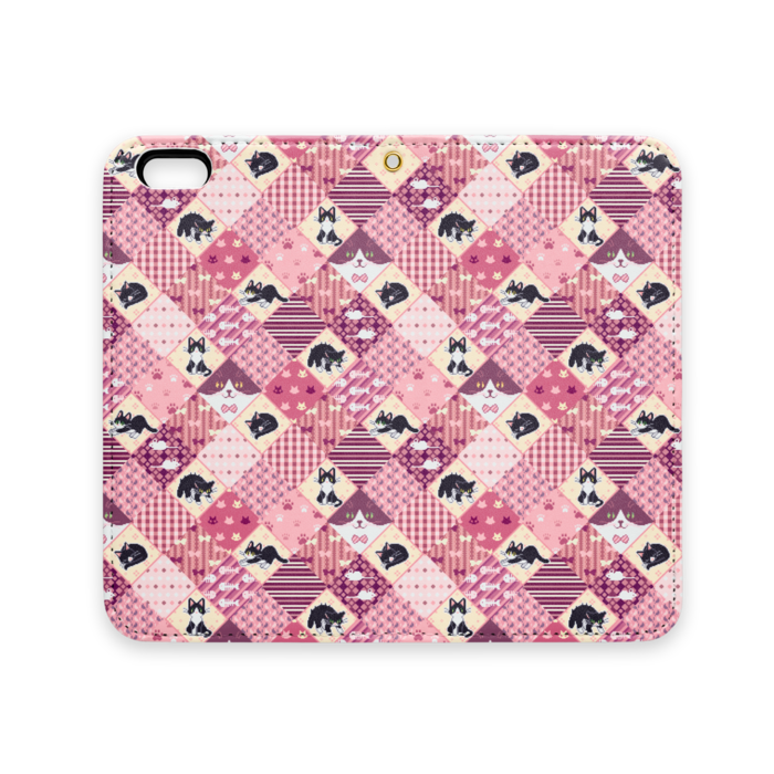 手帳型iPhoneケース(ベルトなし) - iPhone 6 / 6s - ストラップ穴 あり