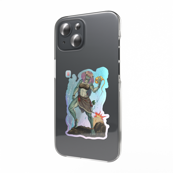 オーロラスマホステッカー - 縦